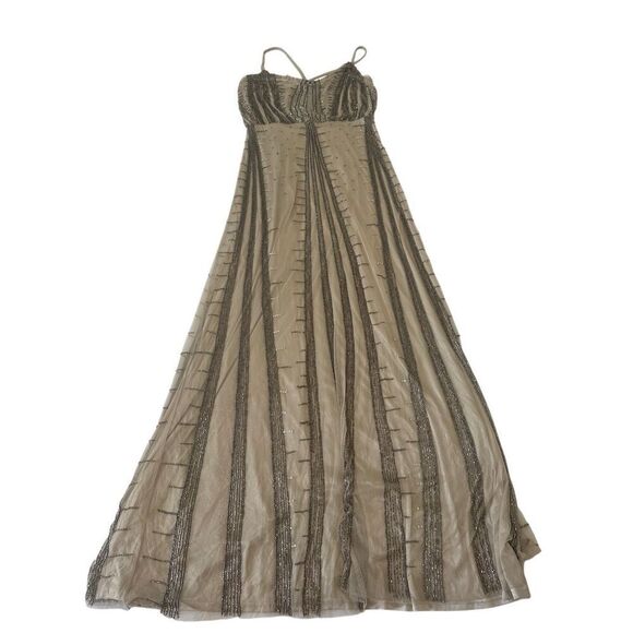 NWT ADRIANNA PAPELL LONG BEADED GOWN size 10 - Picture 8 of 8